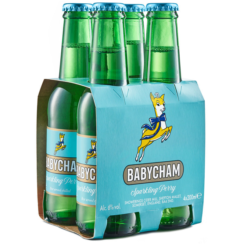 Babycham - 4x200ml pack - Refreshing Sparkling Perry - The Happiest Drink In The World